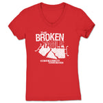 Broken Table  Women's V-Neck Red