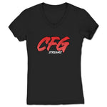 CFGstreams  Women's V-Neck Black