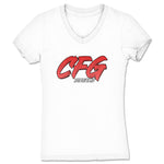 CFGstreams  Women's V-Neck White