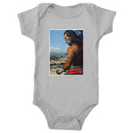Cabana Man Dan  Infant Onesie Heather Grey