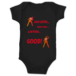 Caldwyn Abbott  Infant Onesie Black