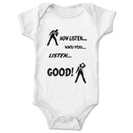 Caldwyn Abbott  Infant Onesie White