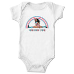 Candy Lee  Infant Onesie White