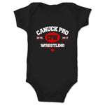Canuck Pro Wrestling  Infant Onesie Black