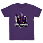 Capital Championship Wrestling  Youth Tee Purple