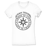 Chaos Theory Podcast  Women's Tee White