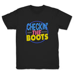 Checkin' the Boots Podcast  Youth Tee Black