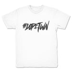 DOPETWN  Youth Tee White (w/ Black Print)