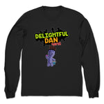 Delightful Dan the God Damn Candy Man  Unisex Long Sleeve Black