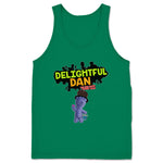 Delightful Dan the God Damn Candy Man  Unisex Tank Kelly Green