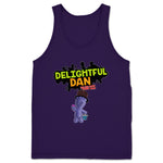 Delightful Dan the God Damn Candy Man  Unisex Tank Purple