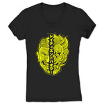 Derrick Shaw  Women's V-Neck Black (w/ Yellow Print)