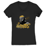 Devantes  Women's V-Neck Black