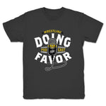 Doing the Favor Podcast  Youth Tee Dark Grey