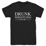Drunk Wrestling History  Unisex Tee Black