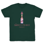 Eighty Proof Podcast  Youth Tee Forest Green