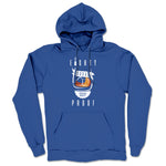 Eighty Proof Podcast  Midweight Pullover Hoodie Royal Blue