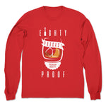 Eighty Proof Podcast  Unisex Long Sleeve Red