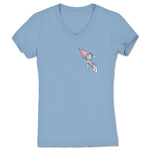 EsZ  Women's V-Neck Baby Blue