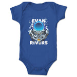 Evan Rivers  Infant Onesie Royal Blue