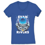 Evan Rivers  Women's V-Neck Royal Blue