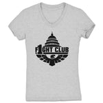 F1ght Club Pro Wrestling  Women's V-Neck Heather Grey