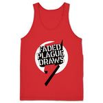 Faded Plague Art  Unisex Tank Red