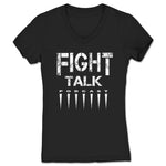 Fight Talk Podcast  Women's V-Neck Black