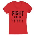 Fight Talk Podcast  Women's V-Neck Red