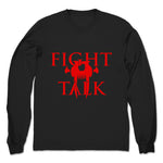 Fight Talk Podcast  Unisex Long Sleeve Black (w/ Red Print)