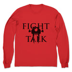 Fight Talk Podcast  Unisex Long Sleeve Red (w/ Black Print)