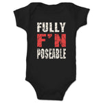 FullyPoseable Wrestling Figure Podcast  Infant Onesie Black