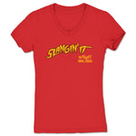FullyPoseable Wrestling Figure Podcast  Women's V-Neck Red