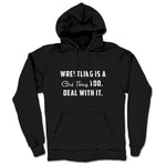 Girl Talk with Gabby  Midweight Pullover Hoodie Black