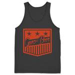 Guns & Beer  Unisex Tank Dark Grey (w/ Burnt Orange Print)