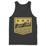 Guns & Beer  Unisex Tank Dark Grey (w/ Gold Print)