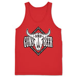 Guns & Beer  Unisex Tank Red