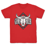Guns & Beer  Youth Tee Red