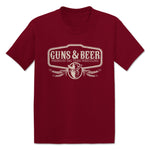 Guns & Beer  Toddler Tee Garnet