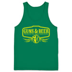 Guns & Beer  Unisex Tank Kelly Green