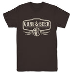 Guns & Beer  Unisex Tee Brown