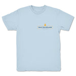 Hold the Applause Podcast  Youth Tee Light Blue