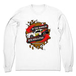 In the Marbles  Unisex Long Sleeve White
