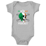 Irish Whip Podcast  Infant Onesie Heather Grey