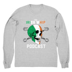 Irish Whip Podcast  Unisex Long Sleeve Heather Grey