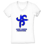 James Carver Promotions  Women's V-Neck White