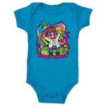 Joey Silver  Infant Onesie Turquoise