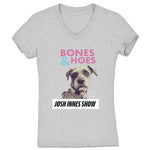 Josh Innes Show  Women's V-Neck Heather Grey