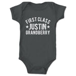 Justin Grandberry  Infant Onesie Charcoal