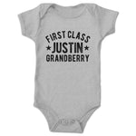 Justin Grandberry  Infant Onesie Heather Grey